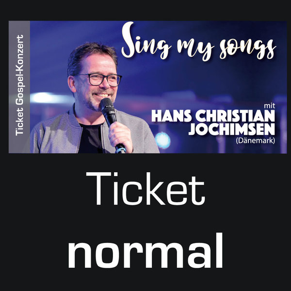 Ticket normal - Sing my Songs mit Hans Christian Jochimsen