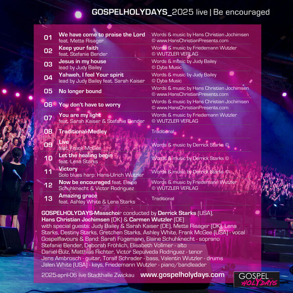 GOSPELHOLYDAYS_2025 Live mp3-Album